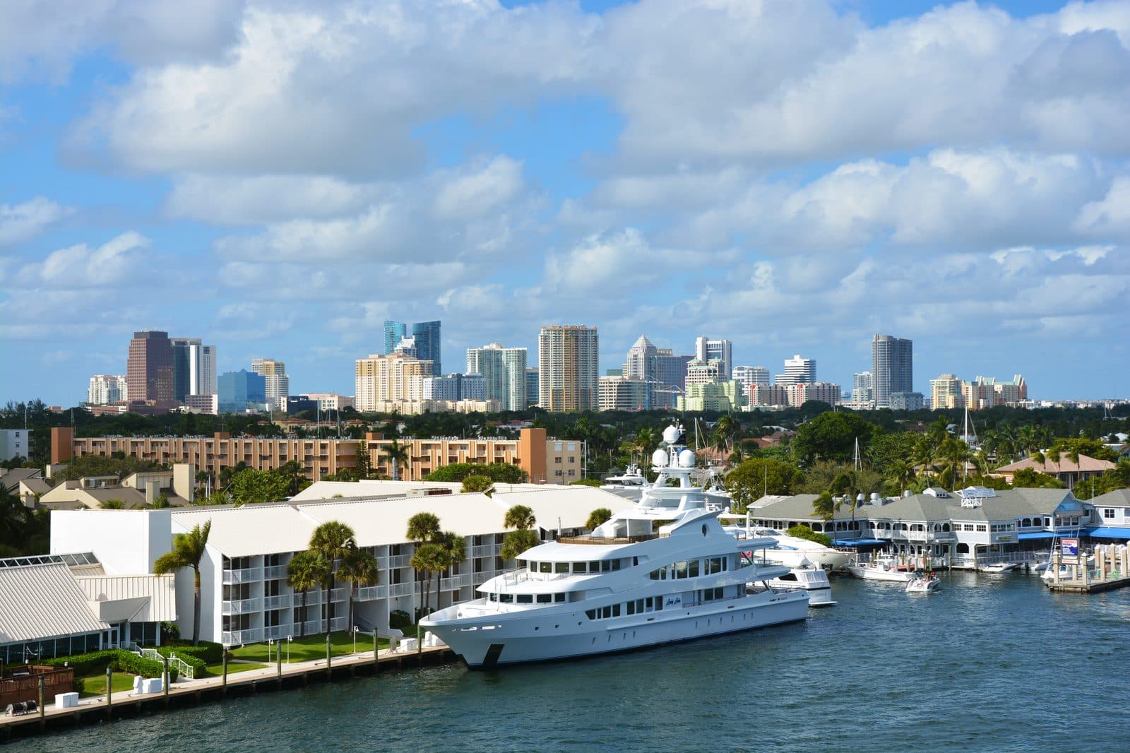 Downtown Fort Lauderdale skyline in Broward County, where county commissioners and the sheriff are locked in a budget and oversight dispute.
