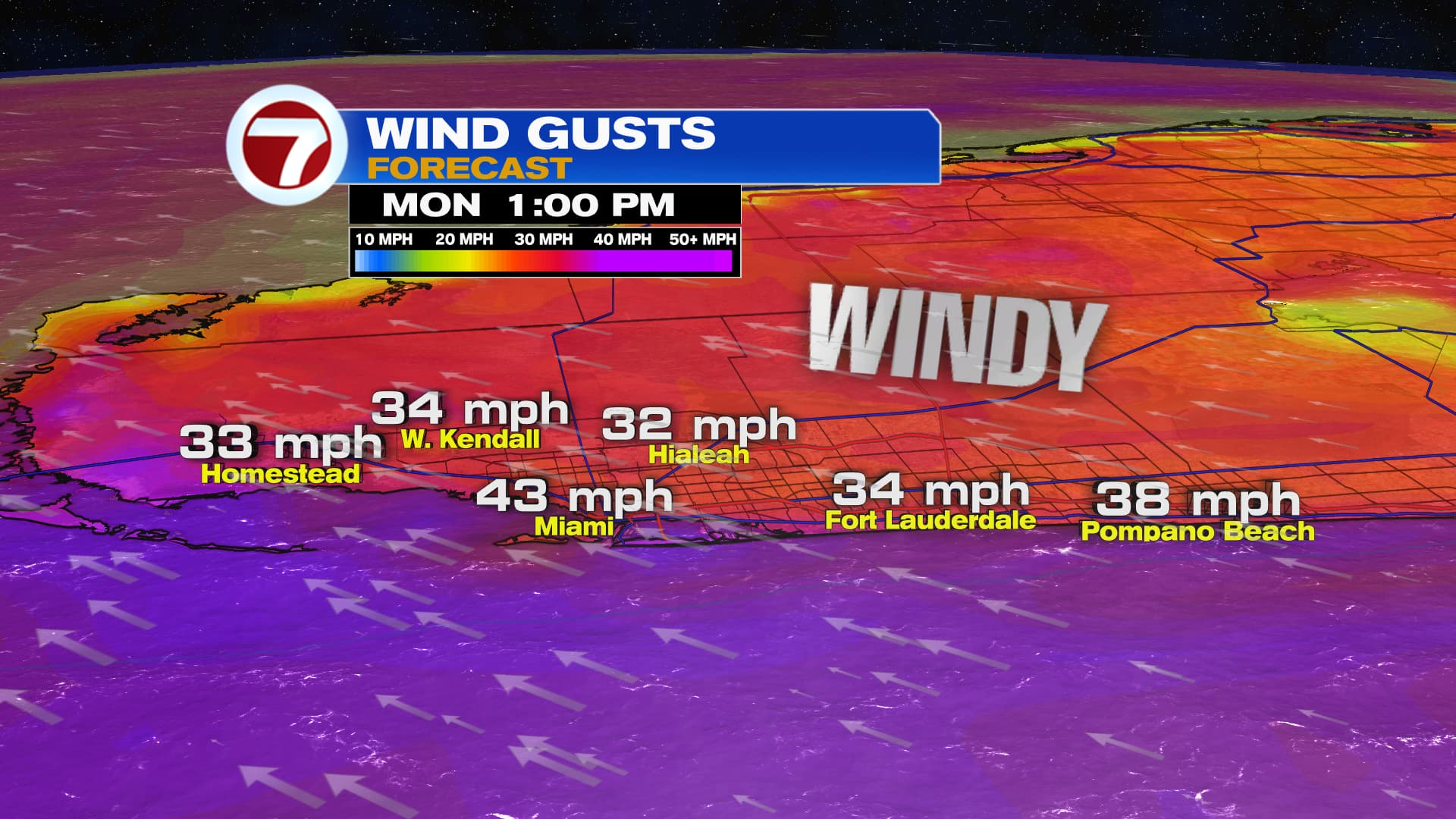 Whipping Winds, Downpours and King Tides Take Over South Florida Early Week